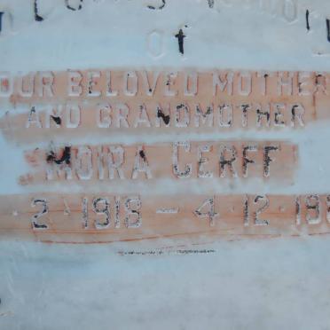 CERFF Moira 1918-1987