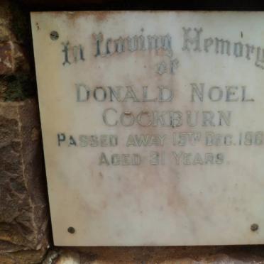 COCKBURN Donald Noel -1962