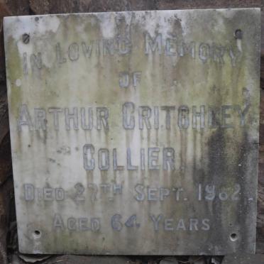 COLLIER Arthur Critchley -1962