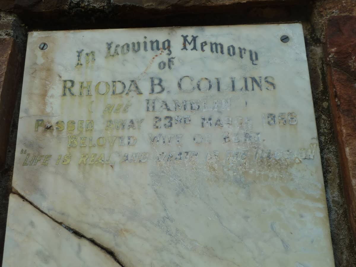 COLLINS Rhoda B. nee HAMBLIN -1956