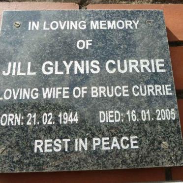CURRIE Jill Glynis 1944-2005