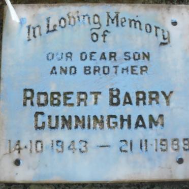 CUNNINGHAM Robert Barry 1943-1989