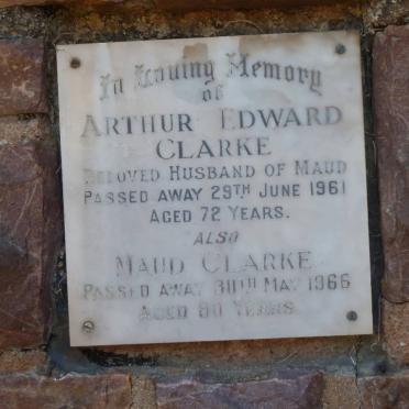 CLARKE Arthur Edward -1961 &amp; Maud -1966