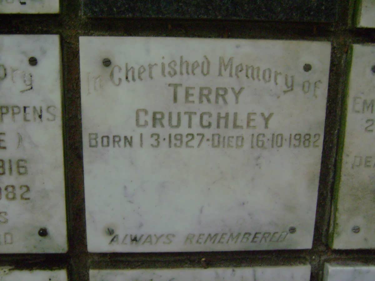 CRUTCHLEY Terry 1927-1982