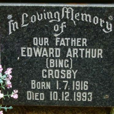 CROSBY Edward Arthur 1916-1993