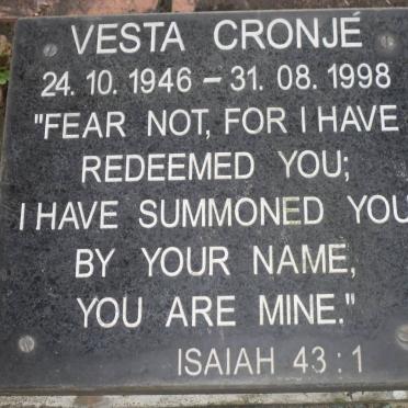 CRONJE Vesta 1946-1998