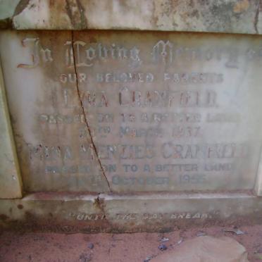 CRANFIELD Ezra -1937 &amp; Mina Menzies -1955