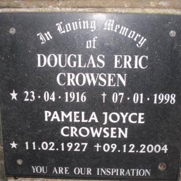 CROWSEN Douglas Eric 1916-1998 &amp; Pamela Joyce 1927-2004