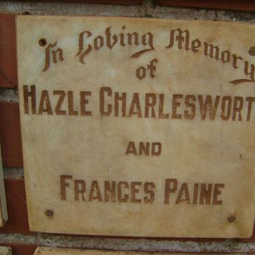 CHARLESWORTH Hazle :: PAINE Frances
