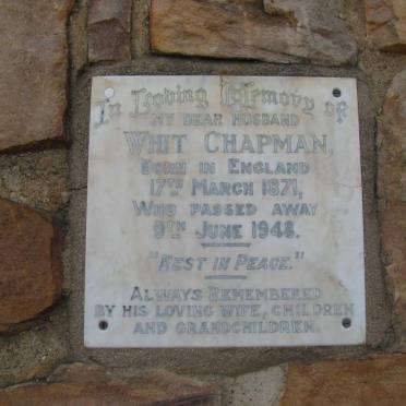 CHAPMAN Whit 1871-1948