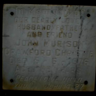 CHRISTIE John Murison Crawford -1976