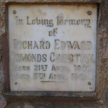 CHRISTIAN Richard Edward Edmonds 1888-1942