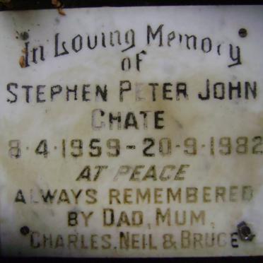 CHATE Stephen Peter John 1959-1982