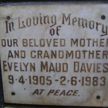 DAVIES Evelyn Maud 1905-1983