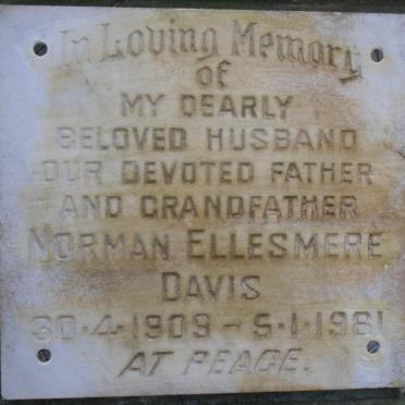 DAVIS Norman Ellesmere 1909-1981