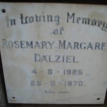DALZIEL Rosemary Margaret 1925-1970
