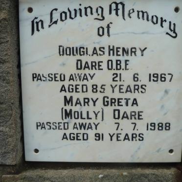 DARE Douglas Henry -1967 &amp; Mary Greta -1988