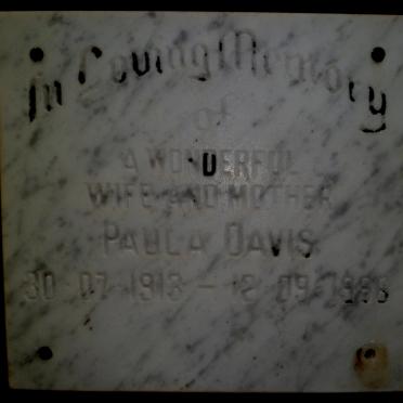 DAVIS Paula 1913-1986