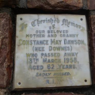 DAWSON Constance May nee DOWNES -1958