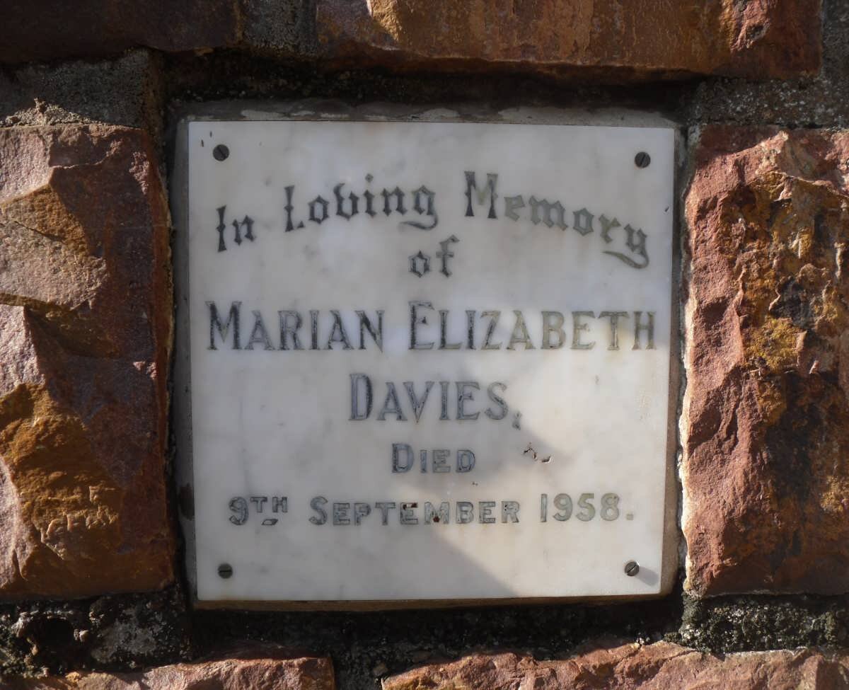 DAVIES Marian Elizabeth -1958