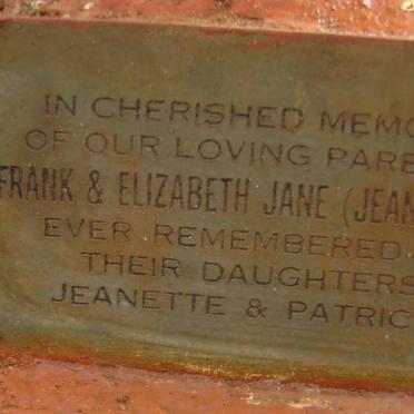 DAVIS Frank &amp; Elizabeth Jane 