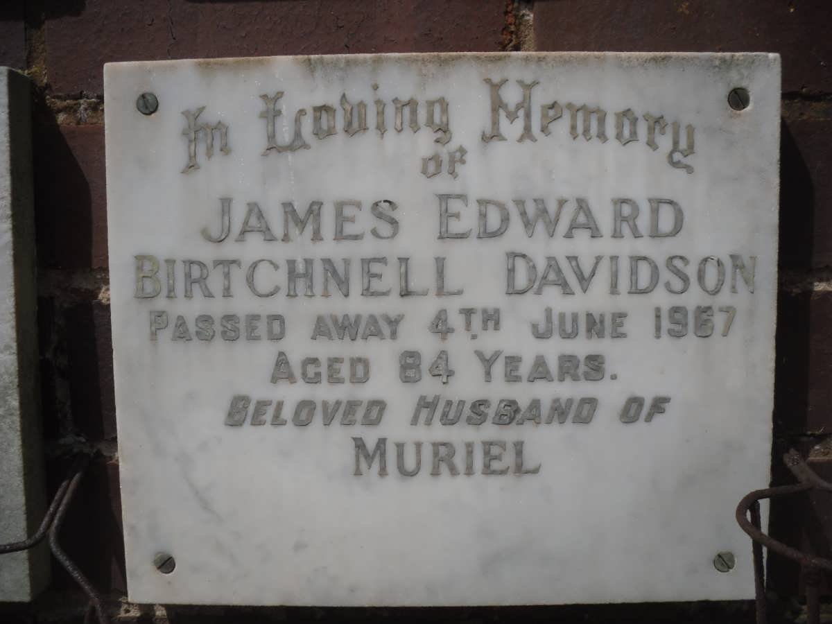 DAVIDSON James Edward Birtchnell -1967