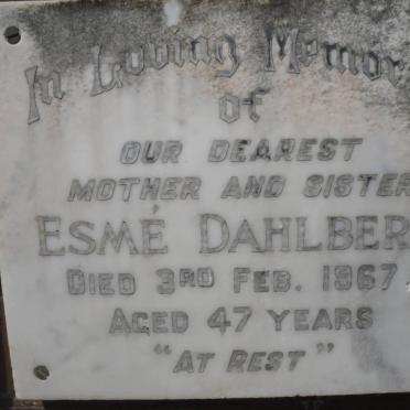 DAHLBERG Esme -1967