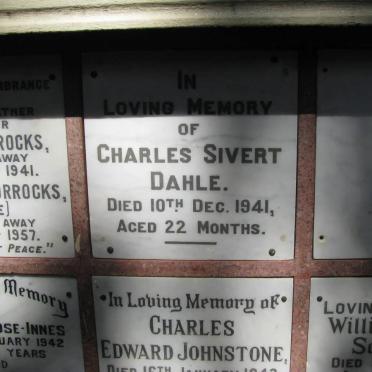 DAHLE Charles Sivert -1941 