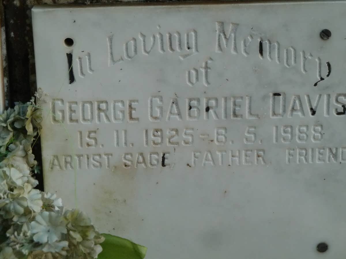 DAVIS George Gabriel 1925-1988