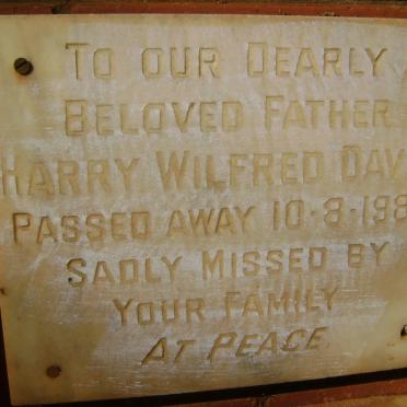 DAVIS Harry Wilfred -1980