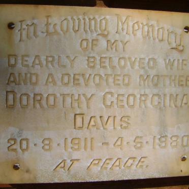 DAVIS Dorothy Georgina 1911-1980