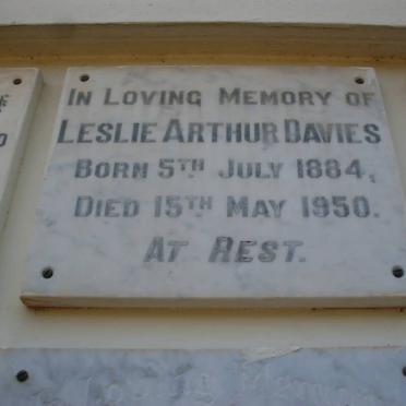 DAVIES Leslie Arthur 1884-1950