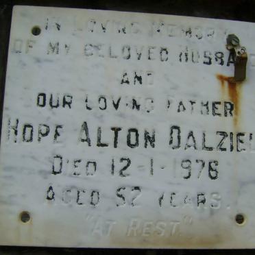 DALZIEL Hope Alton -1976