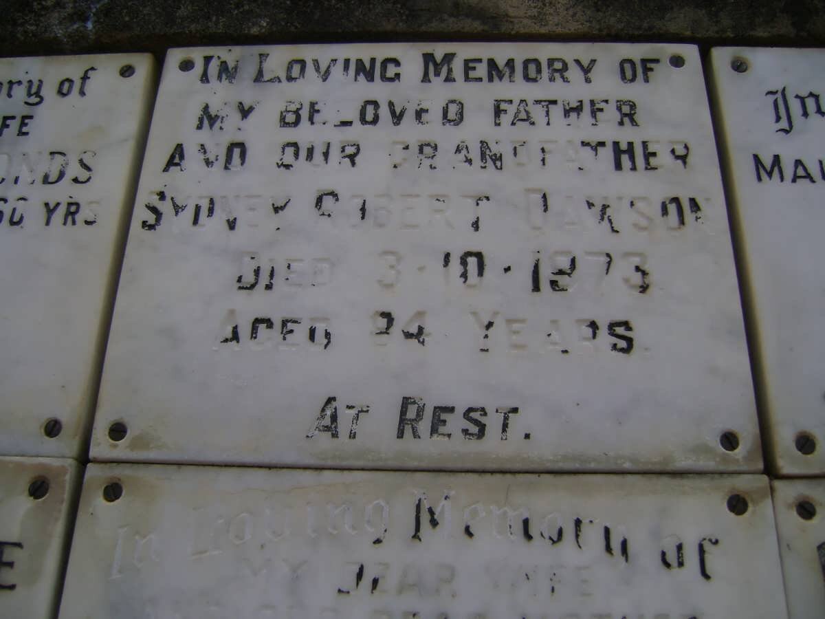 DAWSON Sydney Robert -1973