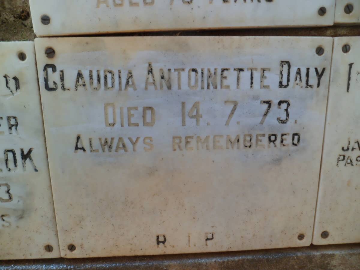 DALY Claudia Antoinette -1973