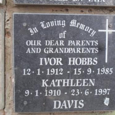 DAVIS Ivor Hobbs 1912-1985 &amp; Kathleen 1910-1997