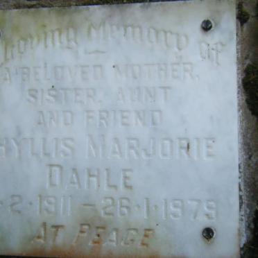 DAHLE Phyllis Marjorie 1911-1979