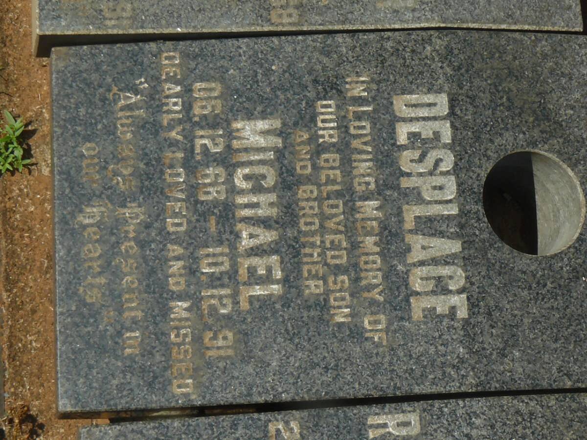 DESPLACE Michael 1968-1991