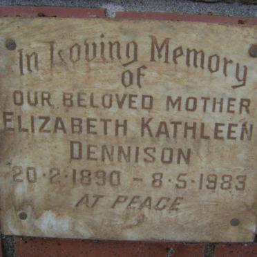 DENNISON Elizabeth Kathleen 1890-1983
