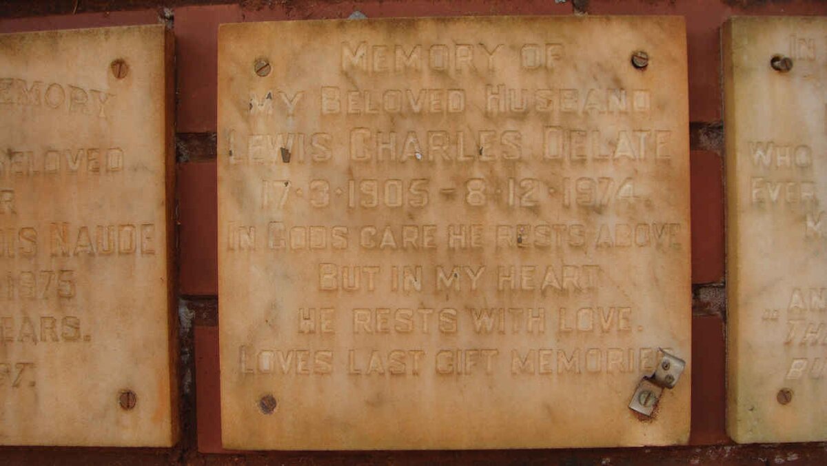 DELATE Lewis Charles 1905-1974