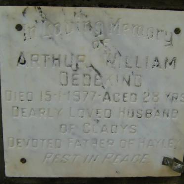 DEDEKIND Arthur William -1977