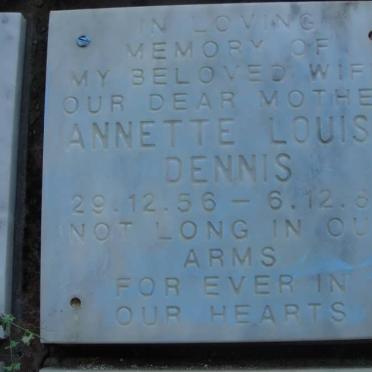 DENNIS Annette Louise 1956-1987