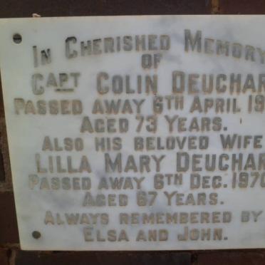 DEUCHAR Colin -1970 &amp; Lilla Mary -1970