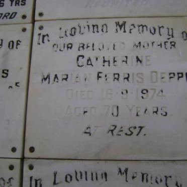DEPPE Catherine Marian Ferris -1974