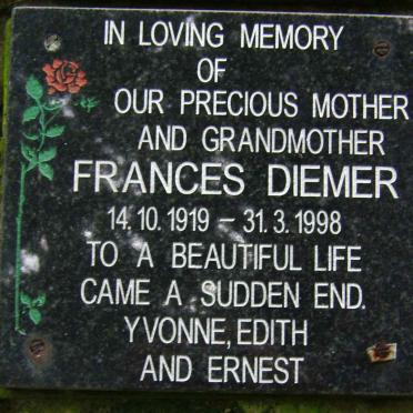 DIEMER Frances 1919-1998