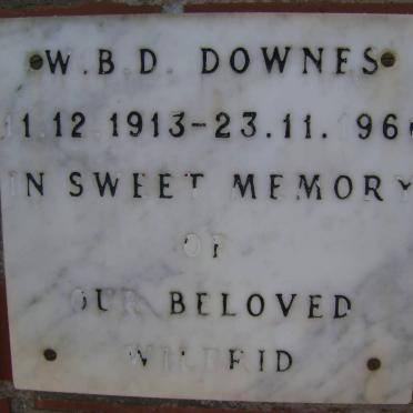 DOWNES W.B.D.. 1913-1966