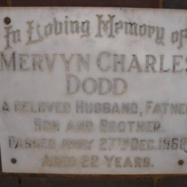 DODD Mervyn Charles -1968