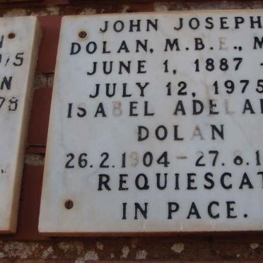 DOLAN John Joseph 1887-1975 &amp; Isabel Adelaide 1904-1994