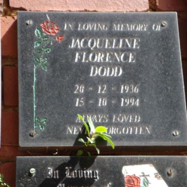 DODD Jacqueline Florence 1936-1994