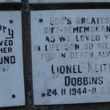DOBBINS Lionel Keith 1944-1985